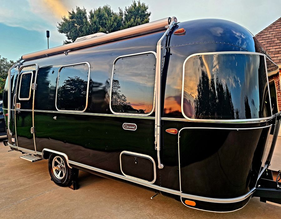 Gloss Black Airstream for Airstream Travel Trailer