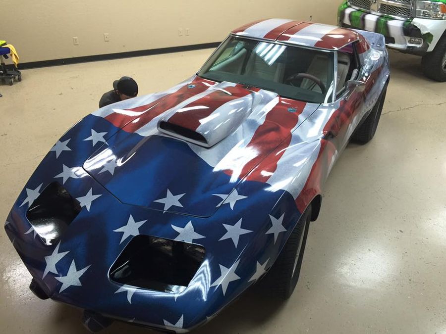 American Flag Full Wrap Design for Private Commission