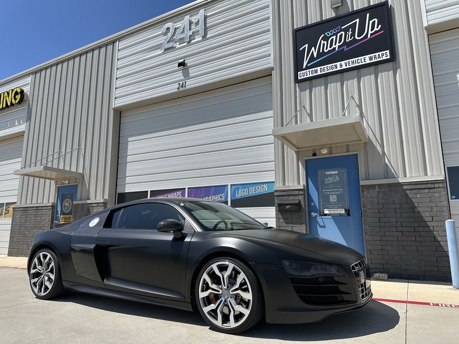Satin Black Full Color Change for Audi R8