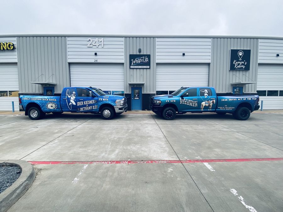 Rodeo Show Truck Wraps for Rider Kiesner