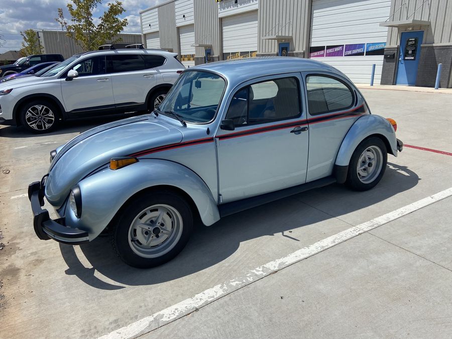 Custom Stripes for 1973 VW Beetle